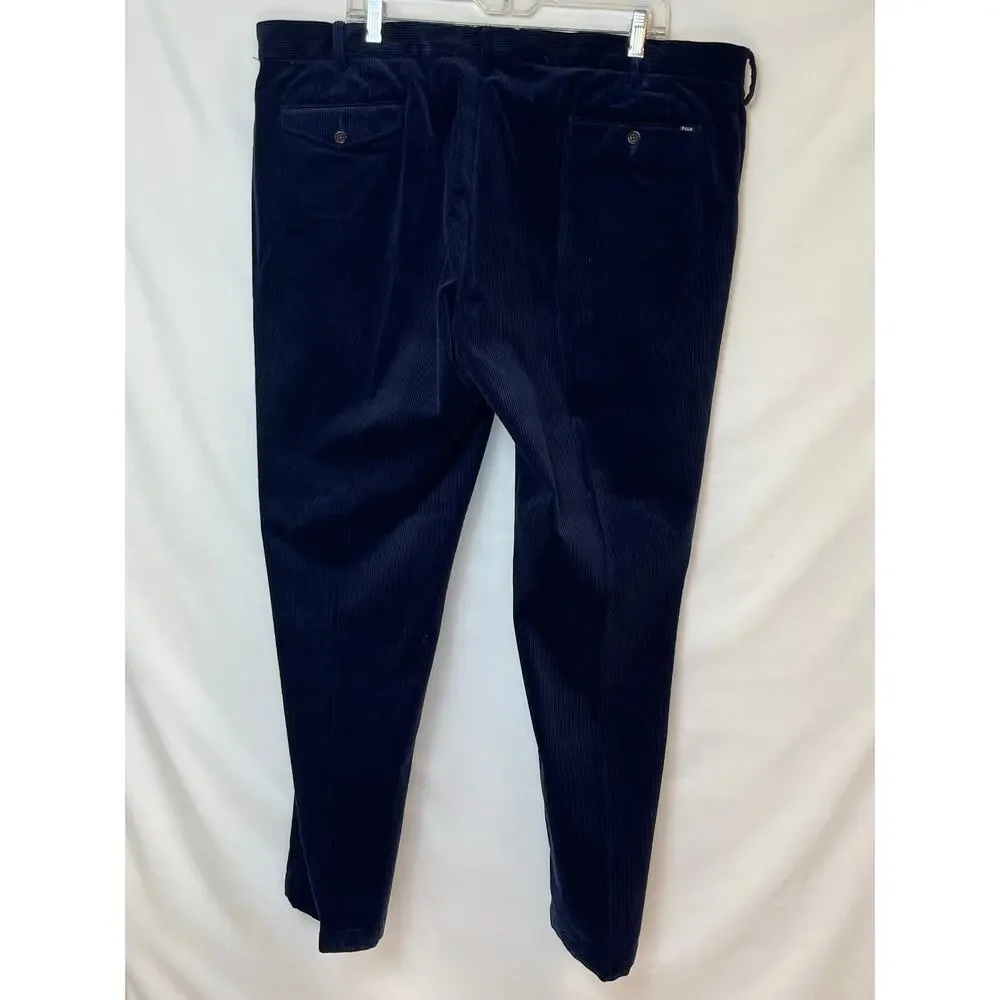 Polo by Ralph Lauren Men's Size 42 x 30 Blue Classic Fit Preppy Corduroy Pants